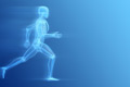 human figure running